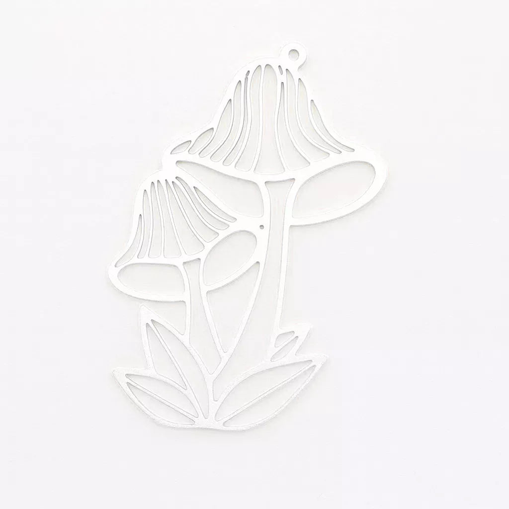 Stainless Steel Mushroom Pendant – Jewelry Charm for Custom Gifts