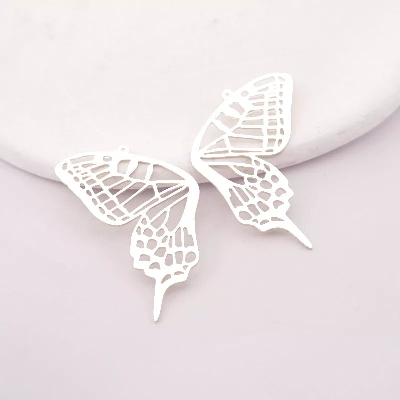Butterfly Wing Silver Pendant