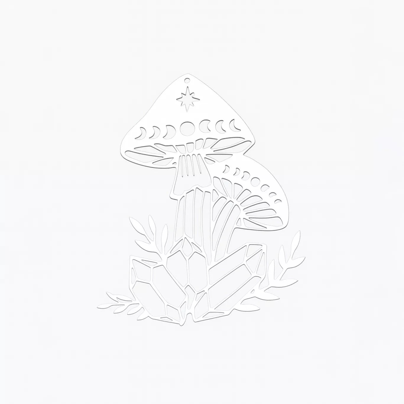 Stainless Steel Mushroom Pendant – Handmade Jewelry Charm Supplies