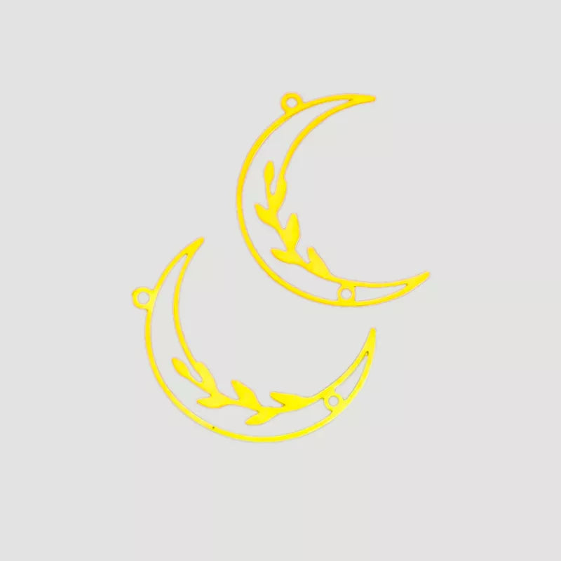 leaf moon charms