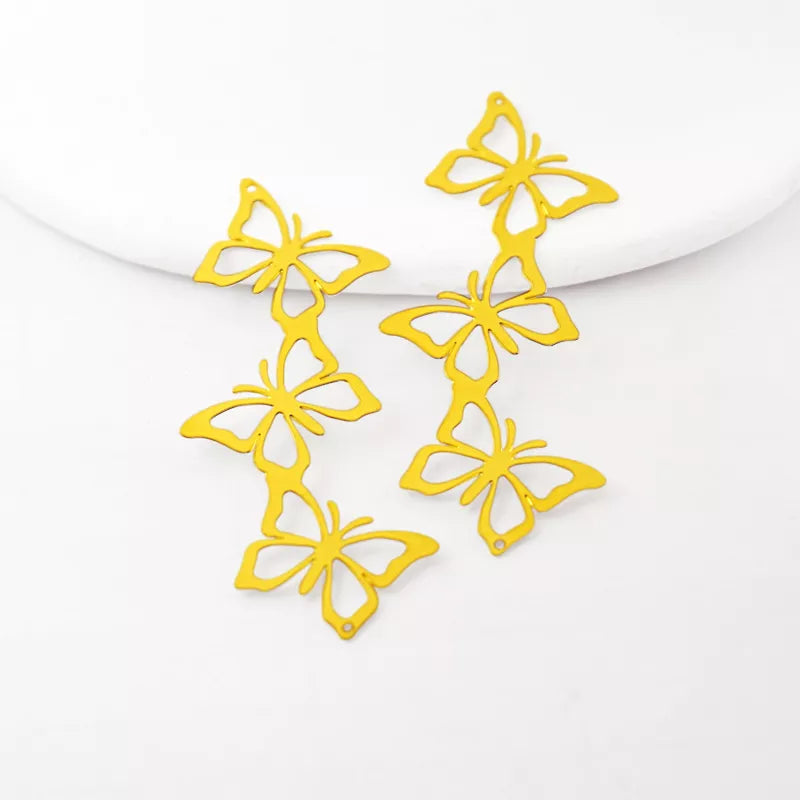 Brass Butterflies Pendant