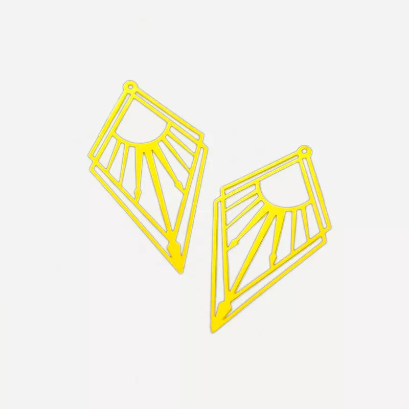 sunlight charms in golden tone for making jewelry