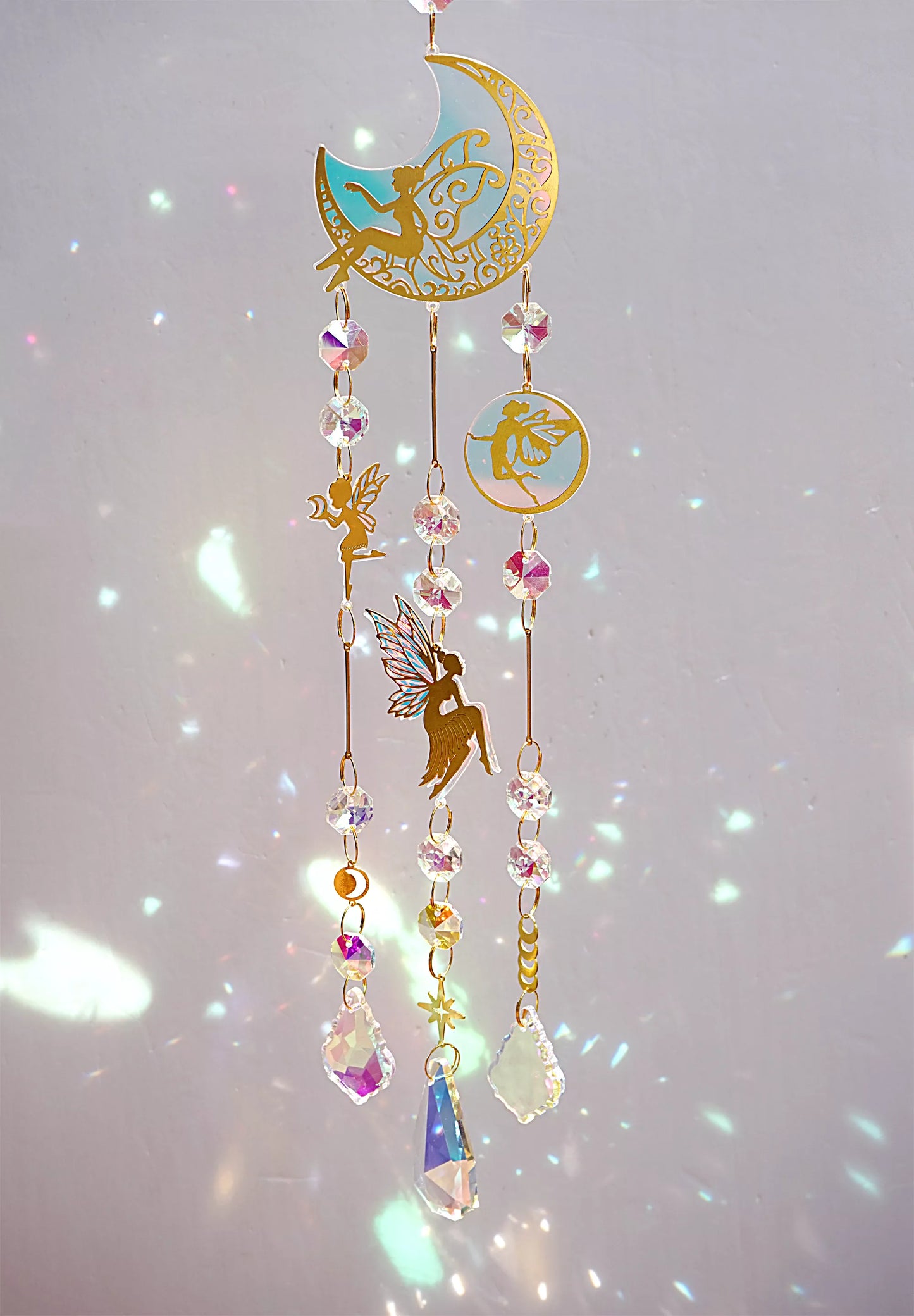 Moon Angel Wing Suncatcher - Gift for Her