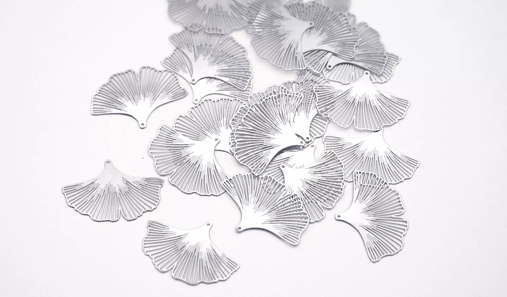 silver geometric jewelry charms for making earrings, necklace, suncatchers