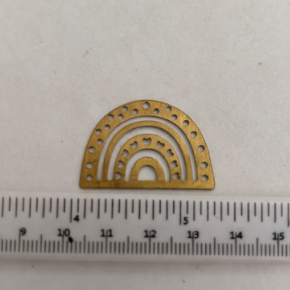 Custom Design 100pcs Raw Brass Charm