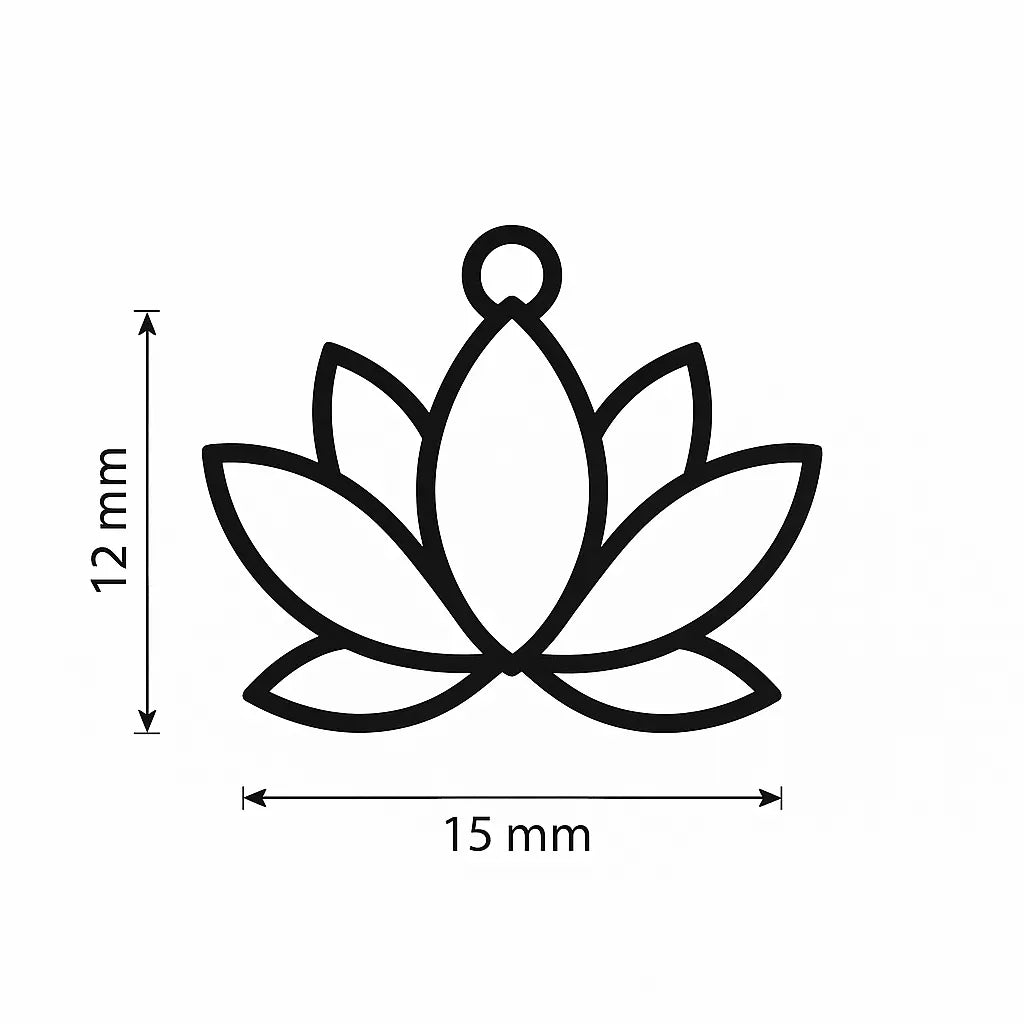 Made to Order-30pcs Lotus Jewelry Charms