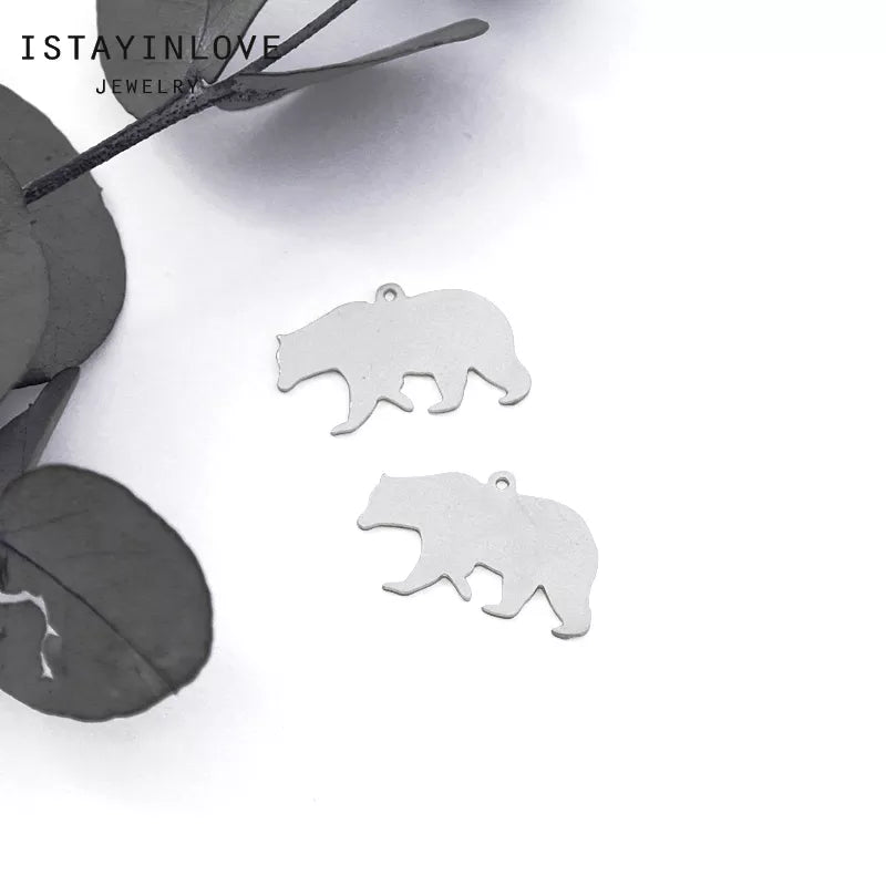 Polar Bear Pendant – Charm for Necklaces, Earrings & Jewelry Making
