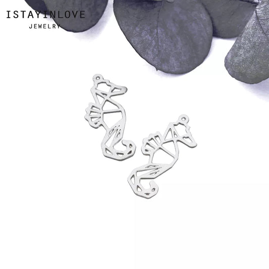 Seahorse Pendant – Silver Charm for Ocean, Beach & Nautical Jewelry