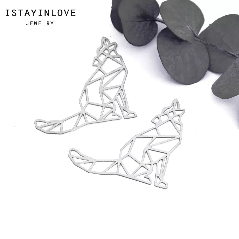 Cat Pendant – Brass or Steel Charm for Animal Jewelry, Necklaces & Earrings