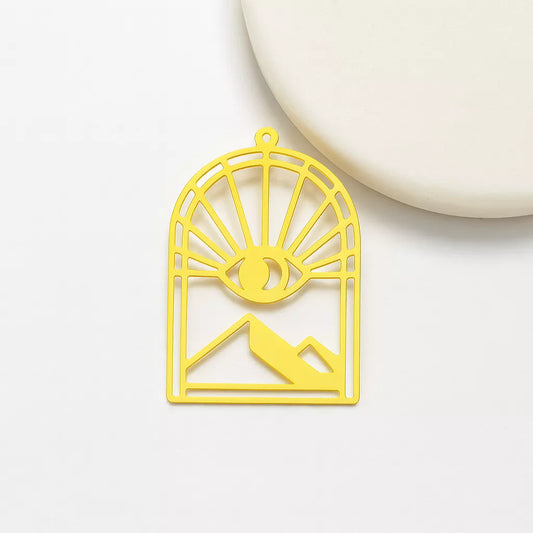Eye Mountain Brass Jewelry Charms – Wholesale Charms for Makers