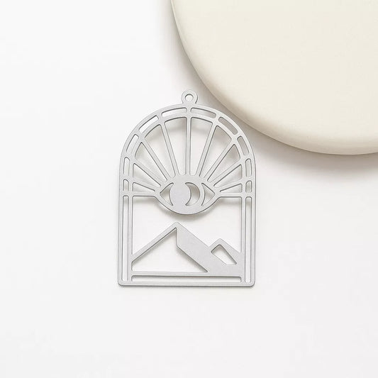Eye Mountain Silver Jewelry Charms – Wholesale Charms for Makers