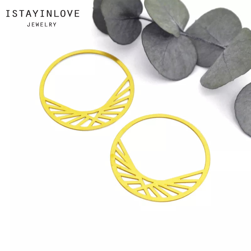 Circle Brass Charms for Handmade Jewelry – Raw Brass Pendants & Findings