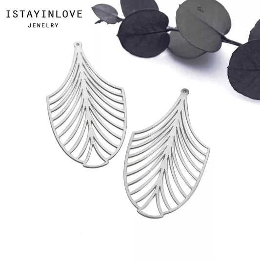 Leaf Stainless Steel Jewelry Charms | Pendants & Connectors for DIY