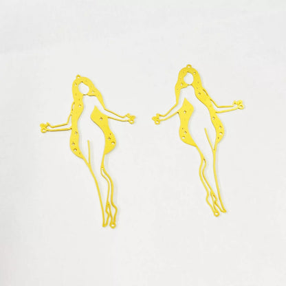 Brass Lady Charms – Women Jewelry Making Supplies for Earrings, Pendants & Necklaces