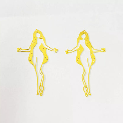 Brass Lady Charms – Women Jewelry Making Supplies for Earrings, Pendants & Necklaces