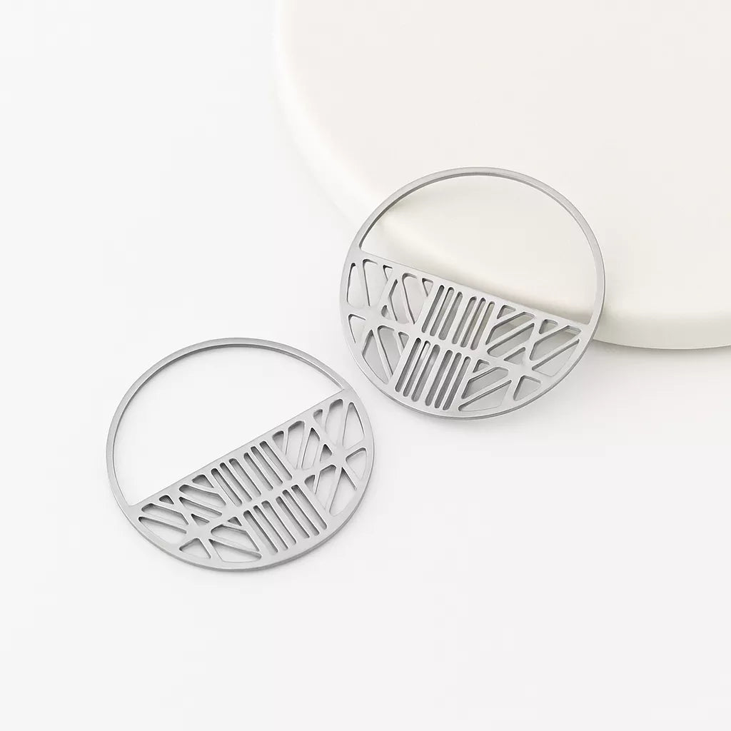 Circle Silver Charms for Jewelry Making – Pendants & Connectors