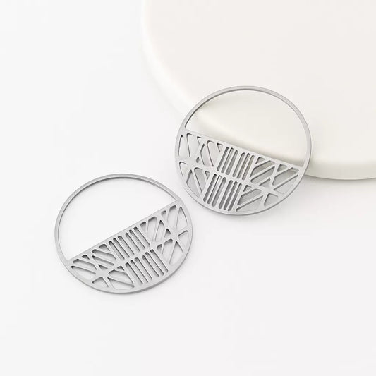 Circle Silver Charms for Jewelry Making – Pendants & Connectors