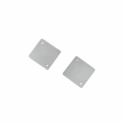 square jewelry pendants in stainless steel