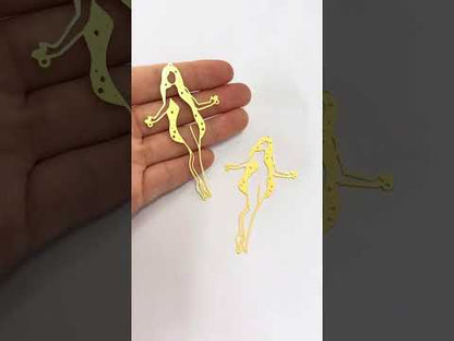 Brass Lady Charms – Women Jewelry Making Supplies for Earrings, Pendants & Necklaces